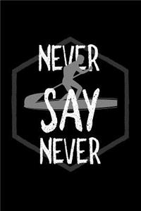 Never say never