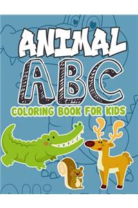 Animal ABC Coloring Book For Kids