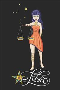 Libra: Zodiac Astrology Horoscope Writer's Notebook Journal for Women Men Teens to Write In Gift