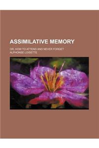 Assimilative Memory; Or, How to Attend and Never Forget