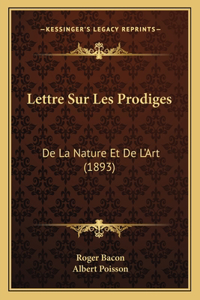 Lettre Sur Les Prodiges