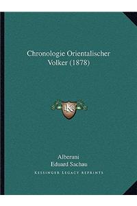 Chronologie Orientalischer Volker (1878)