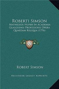 Roberti Simson