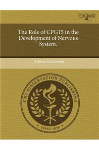 The Role of Cpg15 in the Development of Nervous System