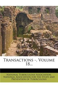 Transactions -, Volume 18...
