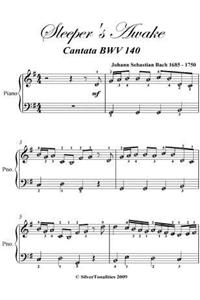 Sleeper's Awake Cantata Bwv 140 Easy Piano Sheet Music