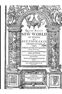 Florio's  Italian English Dictionary of 1611
