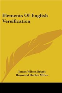 Elements Of English Versification