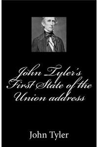 John Tyler's First State of the Union address