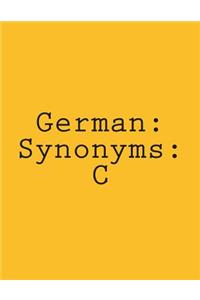 German: Synonyms: C
