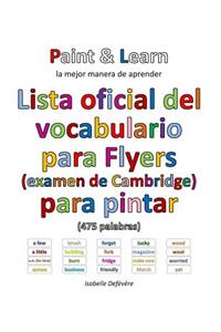 Lista oficial del vocabulario para Flyers (examen de Cambridge)