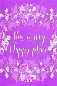 Pastel Chalkboard Journal - This Is My Happy Place (Purple)