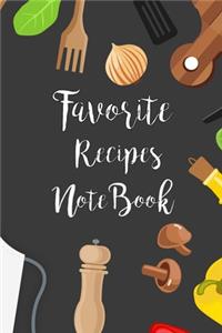 Favorite Recipes Notebook