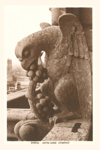 Vintage Journal Gargoyles on Notre Dame