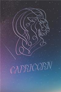 Zodiac Sign Notebook Capricorn