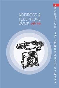 Address & Telephone Book with tabs