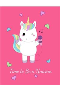 unicorn for 1 year old girl notebook