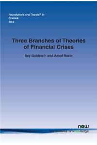 Three Branches of Theories of Financial Crises