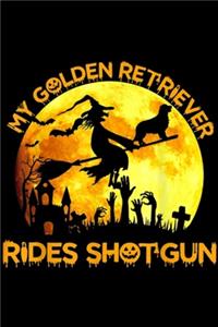 My Golden Retriever Rides Shotgun