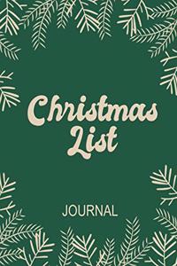Christmas List Journal