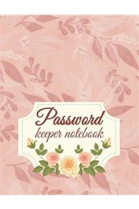 Password keeper notebook