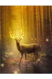 Fantasy Deer Deers Doe Fawn Animal Animals Notebook Journal