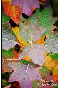 Fall Leaves Dot Grid Notebook