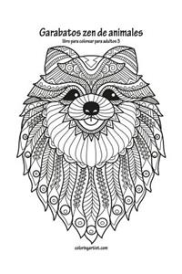 Garabatos zen de animales libro para colorear para adultos 3