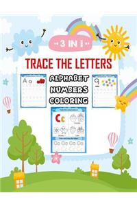 3 in 1 Trace the Letters