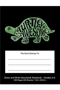 Turtley Awesome Draw and Write Storybook Notebook - Grades 3 - 5