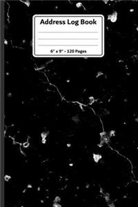 Address Log Book. 6 X 9. 120 Pages