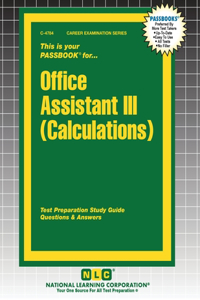 Office Assistant III (Calculations)