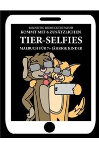 Malbuch für 7+ jährige Kinder (Tiere, die ein Selfie machen)