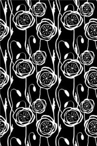Journal Notebook Scribbly Flowers Pattern 1