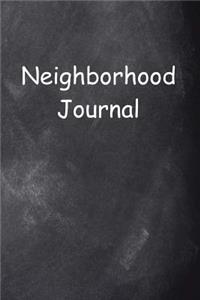 Neighborhood Journal Chalkboard Design