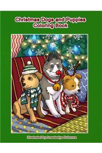Christmas Dogs and Puppies Coloring Book