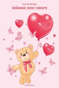 Livre de coloriage Animaux avec coeurs 1 & 2