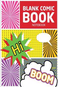 Blank Comic Book Notebook
