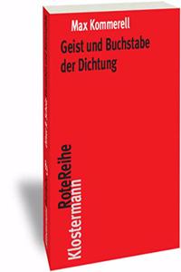 Geist Und Buchstabe Der Dichtung