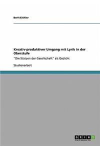 Kreativ-produktiver Umgang mit Lyrik in der Oberstufe