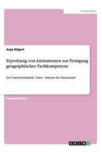 Erprobung von Animationen zur Festigung geographischer Fachkompetenz