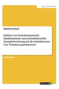 Einfluss von Inokolumpotential, Inkubationszeit und postinfektioneller Zusatzbefeuchtung auf die Schadrelevanz von Fusarium graminearum