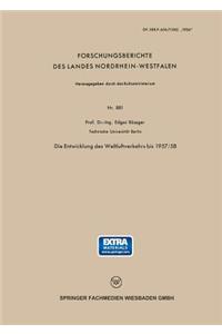 Entwicklung Des Weltluftverkehrs Bis 1957/58