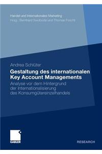 Gestaltung Des Internationalen Key Account Managements