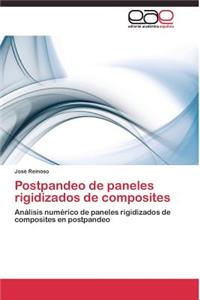 Postpandeo de paneles rigidizados de composites