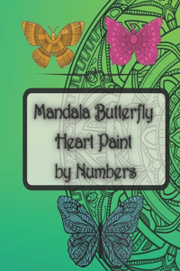 mandala butterfly heart paint by numbers