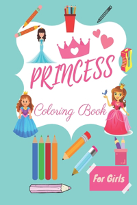 Princess Coloring Book for Girls