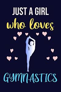 just girls who loves gymnastics - blank lined notebook for gymnastics girl and women to write in