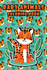 Baby animals coloring book