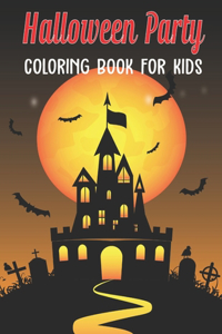 Halloween Party Coloring Book for Kids